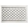 ATMOSPHERA Tapis 120x170 cm delhi, blanc-noir avec franges