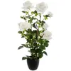 Atmosphera Créateur D'intérieur - Rosier artificiel pot ciment H74cm