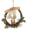 FÉÉRIC LIGHTS AND CHRISTMAS Couronne de Noël en Bois décoré avec animal D 30 cm