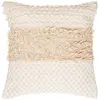 Coussin - ATMOSPHERA - Modèle 2 - Coton beige - 40x40 cm - Déhoussable