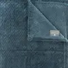 3S. x Home Plaid Flanel Tresse 125 x 150 Box Bleu Canard