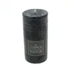 Bougie rustique - noir - 445g - Noir - Atmosphera createur d'interieur