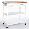 5five Maison futée - Desserte de Cuisine Grand modèle 2 tiroirs & 2 tablettes