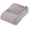 Plaid microfibre gris 125x150cm - Atmosphera créateur d'intérieur