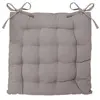 EDM - Galette de chaise gris 38x38cm - Atmosphera créateur d'intérieur