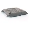 Galette de chaise gris taupe 38x38cm - Atmosphera créateur d'intérieur