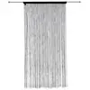 Rideau fil - noir - 90x200 cm - Noir - Atmosphera createur d'interieur