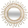 Atmosphera Créateur d'intérieur - Miroir Mural en Rotin Soleil 50cm Naturel