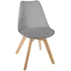 Atmosphera - Chaise scandinave grise baya Gris