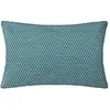 Atmosphera - Coussin motifs Otto bleu canard 30x50cm créateur d'intérieur
