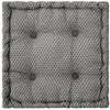 ATMOSPHERA - Coussin de sol carré en coton à motif - modèle Otto - 38 x 38 - Gris