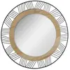 Miroir - Atmosphera - Joe - Rond - Noir - D45 cm - Design Contemporain