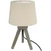 ATMOSPHERA Créateur d'intérieur - Lampe à Poser Trépied en Bois Alexis 31cm Lin