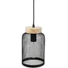Atmosphera - Suspensions en métal et bois de Pin Zely - Noir - Zely