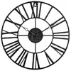 Atmosphera Pendule murale en métal Vintage Industriel noir D 36,5 cm