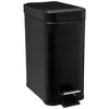 5five Simply Smart - Poubelle rectangulaire soft close inox 5l noir - 5five