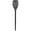 Atmosphera Garden Sweet Light - Torche Solaire Effet Flamme Pénélope 62cm Noir