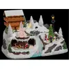 JJA Déco Noël chalet à la montagne piles lumineux animé - Multicolore