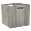 FIVE Boîte de rangement - Bois - 30.5x30.5 cm - MDF - Gris - Mixte