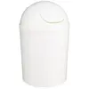 5 five simply smart Poubelle de salle de bain 7L avec couvercle à bascule - Blanc