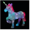 FEERIC LIGHT & CHRISTMAS Déco Lumineuse Licorne 40 Led À Variation De Couleurs H 40 Cm