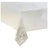 FÉÉRIC LIGHTS AND CHRISTMAS Nappe en coton et polyester Blanc Imprimé Léopard Doré 140 x 240 cm