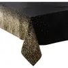 FEERIC LIGHTS & CHRISTMAS Nappe de Noël motifs Léopard - L. 140 x l. 360 cm - Noir et doré