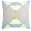 AC-DECO Créateur d'intérieur - Housse de Coussin Imprimé Geom 40x40cm Multicolore
