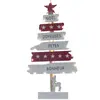 Décoration Intérieure Sapin Bois Led Blanc/rouge - FEERIC CHRISTMAS TU