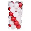 Feeric Lights & Christmas Lot de 30 Boules de Noël "Colorama" 6cm Rouge & Blanc