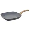SECRET DE GOURMET FIVE Simply Smart - Grill en Aluminium Nature 28cm Gris