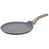 SECRET DE GOURMET FIVE Simply Smart - Poêle à Crêpe en Aluminium Nature 28cm Gris