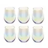 AC-DÉCO SECRET DE GOURMET Lot de 6 Verres Fantaisie 540 ML
