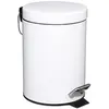 Paris Prix Poubelle en métal - 3 L - H 24,9 cm - Blanc