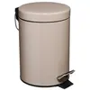 Maison Futée Poubelle en métal - 3 L - H 24,5 cm - Taupe