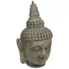 ATMOSPHERA Statue Tête de Bouddha - Non spécifié - 64cm - Effet Pierre - Résine - Usage Intérieur/Extérieur