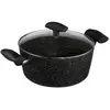 SECRET DE GOURMET Faitout avec couvercle en verre - D 24 cm - Aluminium