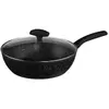 JJA 111011 Sauteuse + Couvercle Forgé + Revêtement Pierre Aluminium 28 cm