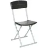 JJA Chaise pliante simili cuir Noir - Noir - Atmosphera createur d'interieur