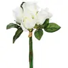 ATMOSPHERA Bouquet de Fleurs artificielles 7 Roses Blanches D. 20 x H. 30 cm