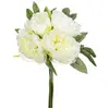 Bouquet de 4 pivoines articielles blanc H30cm Atmosphera Créateur D'intérieur