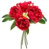 ATMOSPHERA bouquet fleur artificielle 4 pivoine prune 30cm - jja 110348b