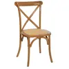 ATMOSPHERA Chaise bistrot design d'antan en bois Isak - Marron