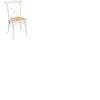 ATMOSPHERA Chaise bistrot en bois Isak - Blanc - Style vintage - Empilable