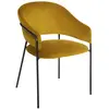 Fauteuil - ATMOSPHERA - Siron - Velours - Jaune Moutarde - Relaxation