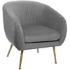 Fauteuil Solaro effet velours plissé - Atmosphera TU