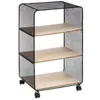 5five Simply Smart - tagère 3 Cases Avec Roulettes Noir Five