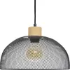 Suspension en Métal Noir - Atmosphera - D 30 cm - H 22.5 cm - E27 - 40W