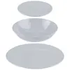 5 Five Assietes Secret de Gourmet Céramique Gris (18 Pièces)