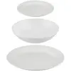 5 Five Assiettes - SECRET DE GOURMET - Service de table - Lot de 18 - Céramique - Blanc